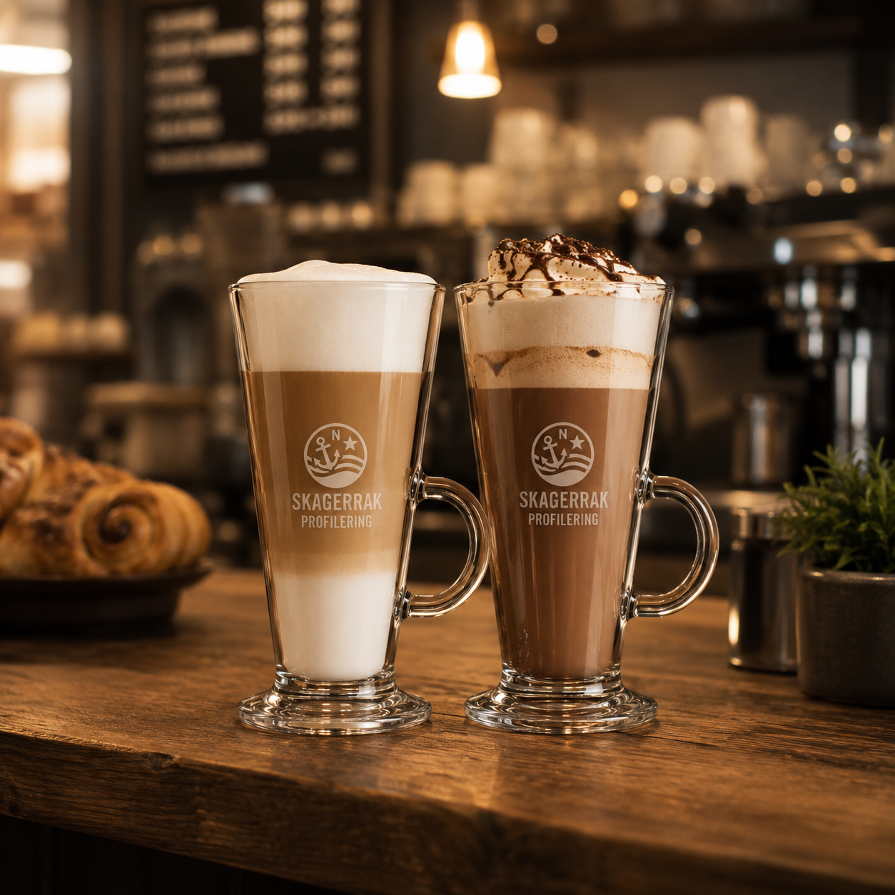 Latte Macchiato Glass 36cl Med Gravering