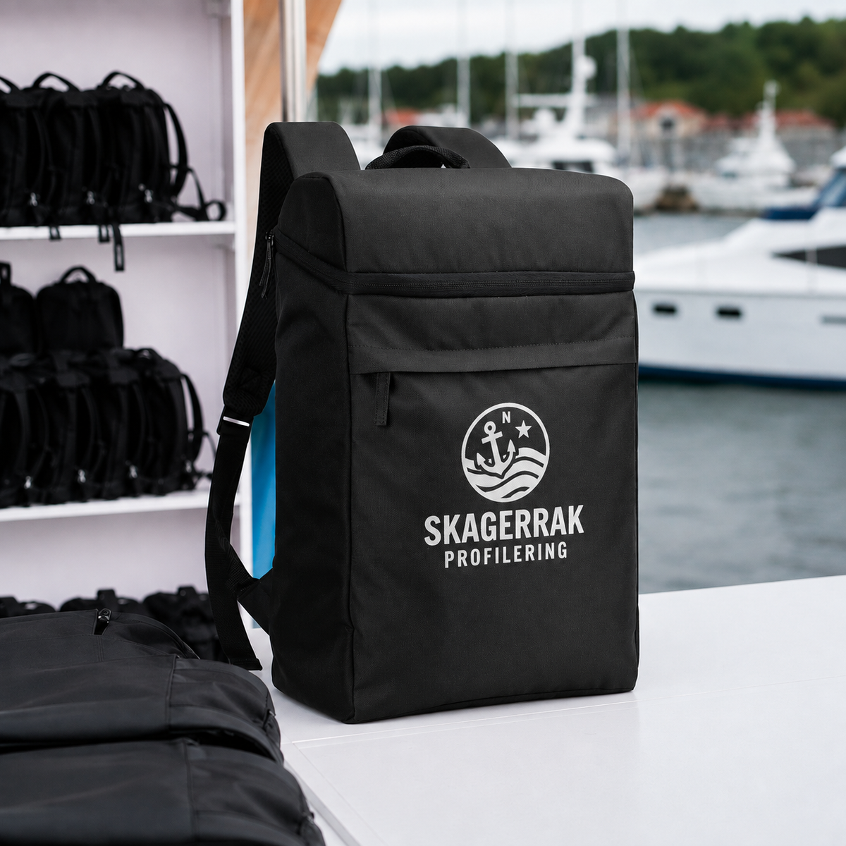 Kjøleryggsekker 20 Stk inkl. din logo, Sorte